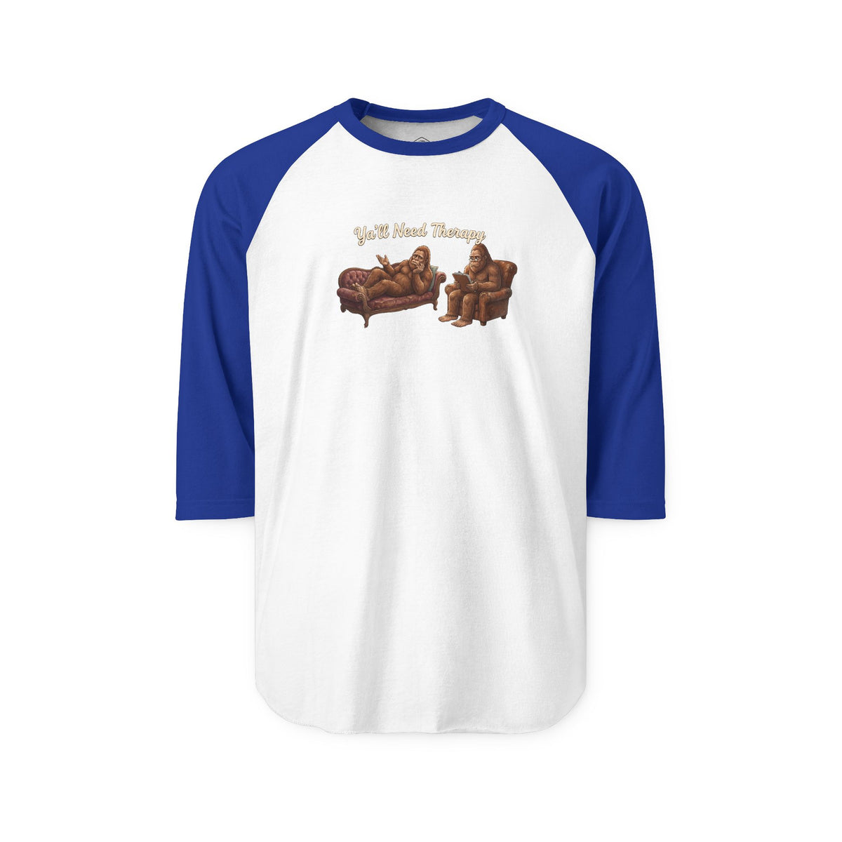 Y’all Need Therapy Bigfoot Raglan Shirt