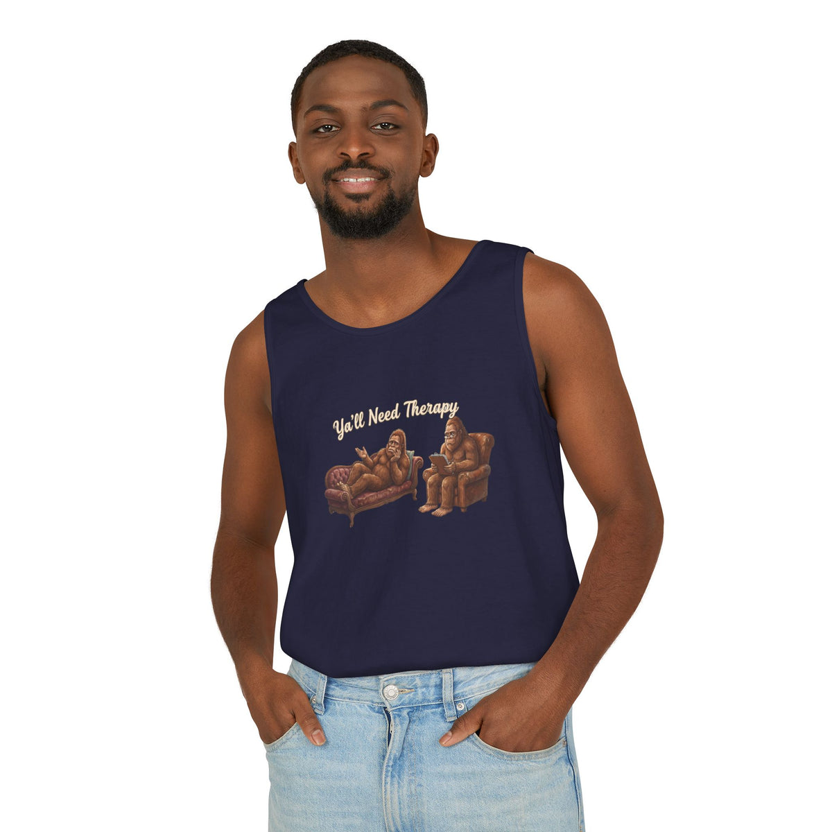 Y’all Need Therapy Bigfoot Tank Top