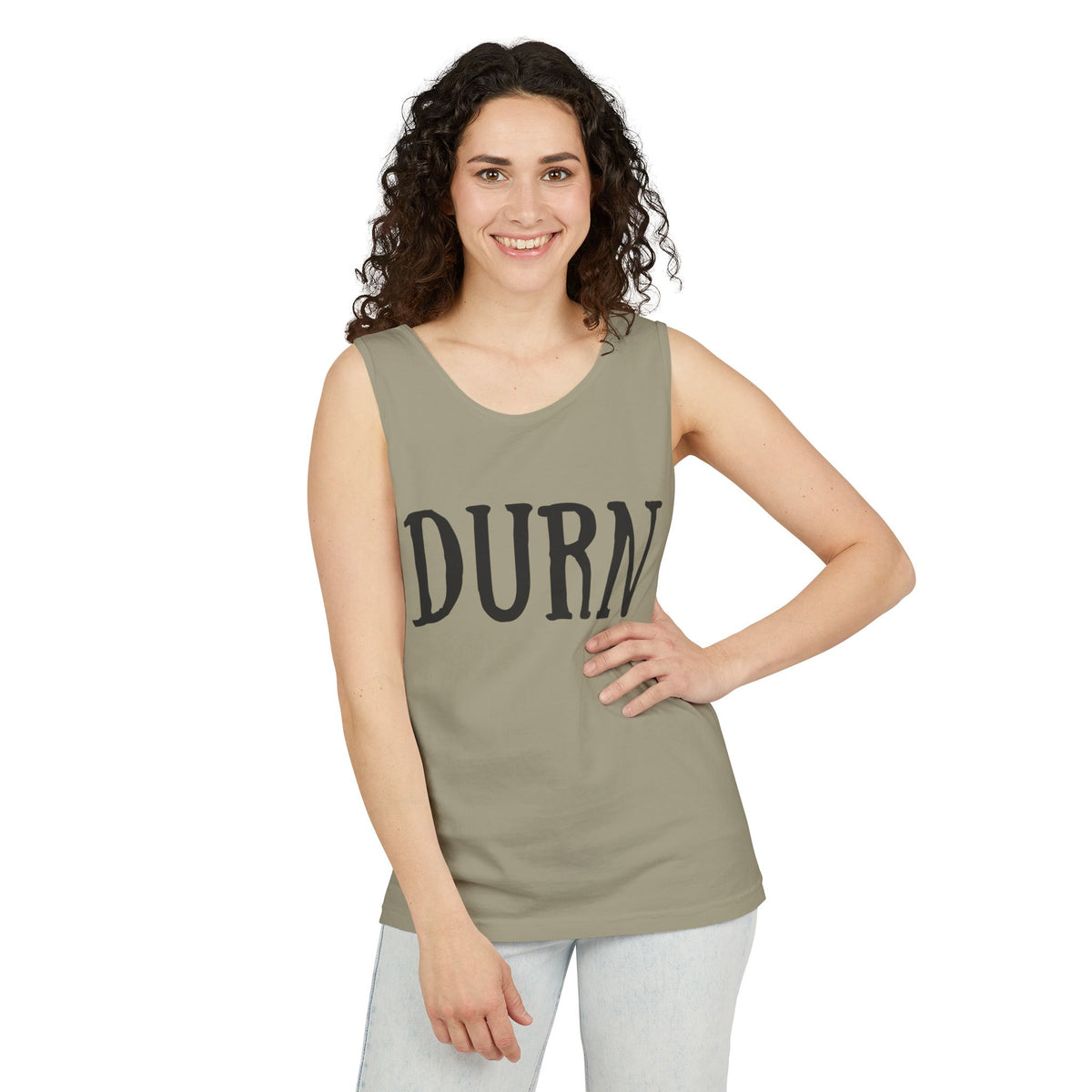 DURN Southern Slang Garment-Dyed Tank Top