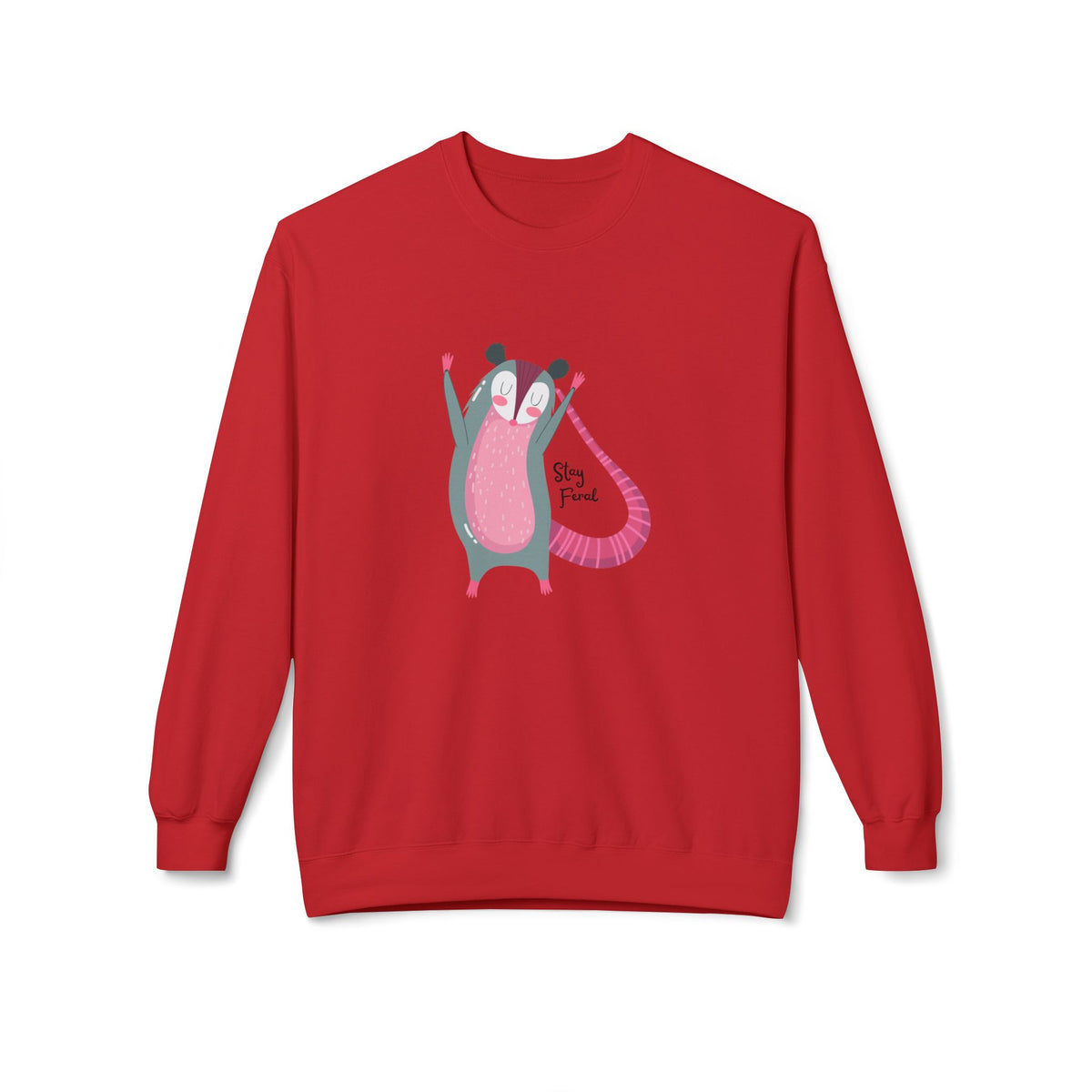 Stay Feral – Possum Crewneck Sweatshirt