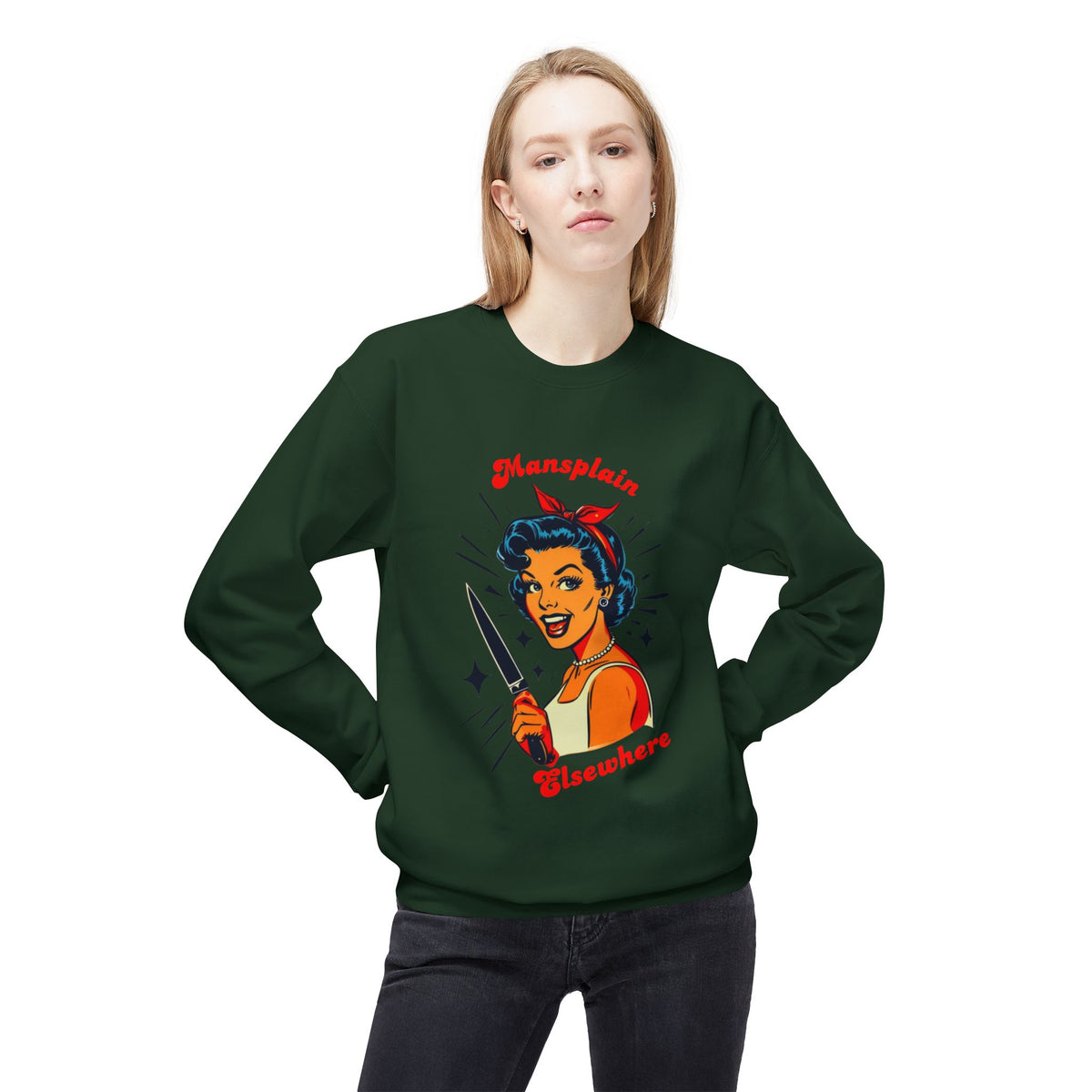 Mansplain Elsewhere Crewneck Sweatshirt