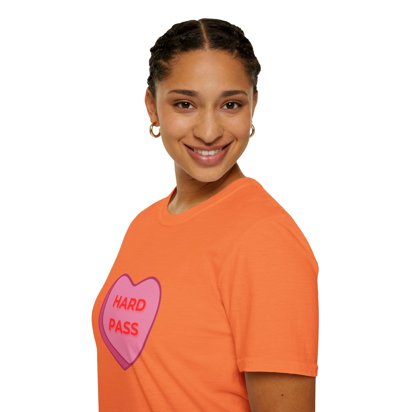 Hard Pass Candy Heart Crew Neck Tee