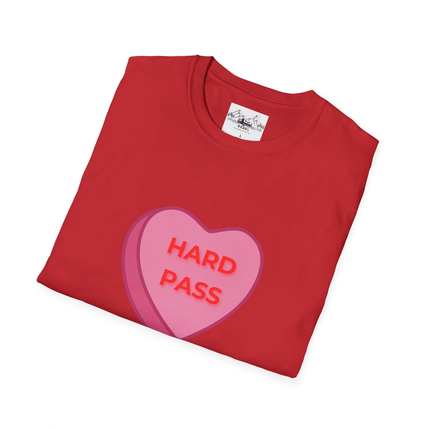 Hard Pass Candy Heart Crew Neck Tee