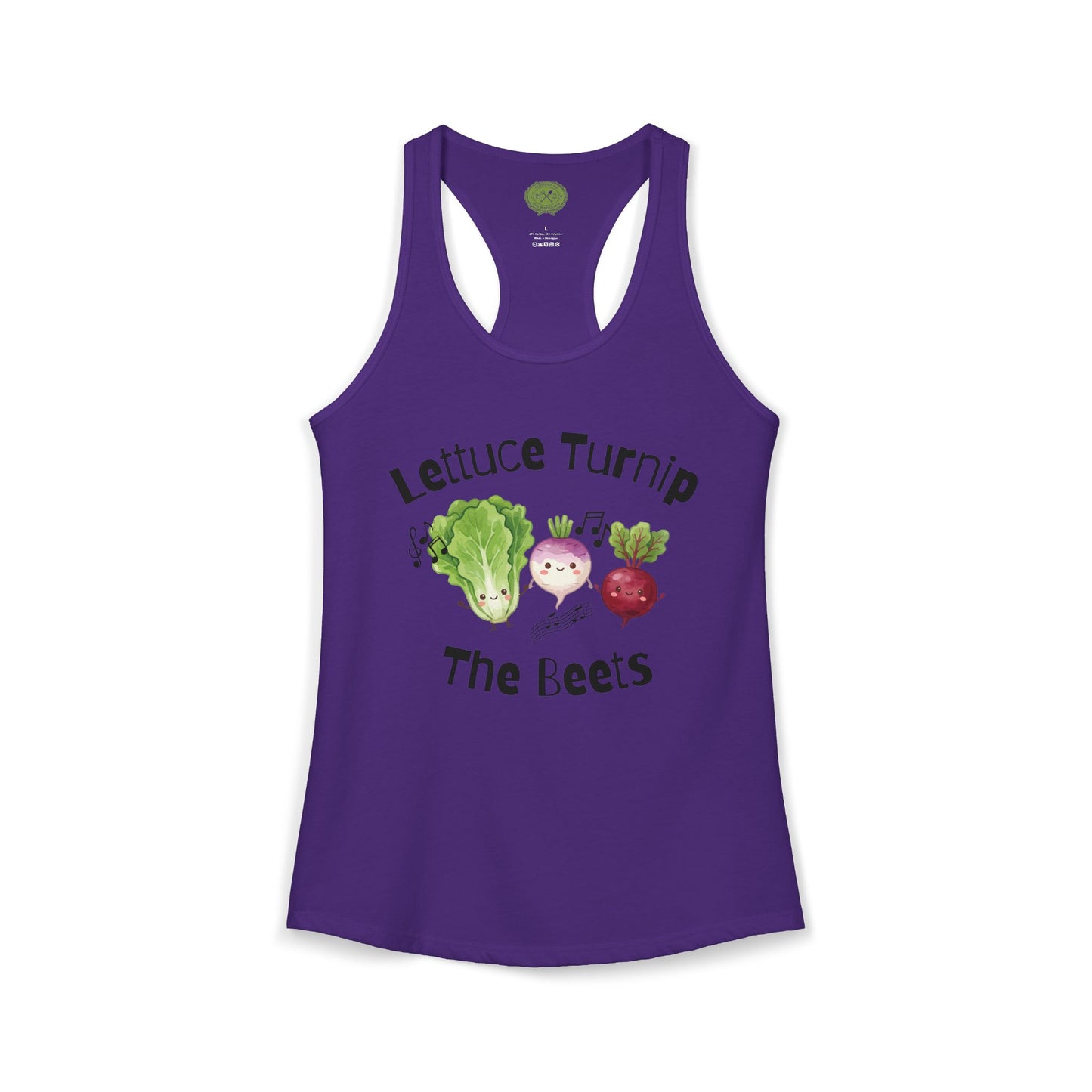 NC Farmers of the Foothills "Lettuce, Turnip the Beets" Racerback Tank Top