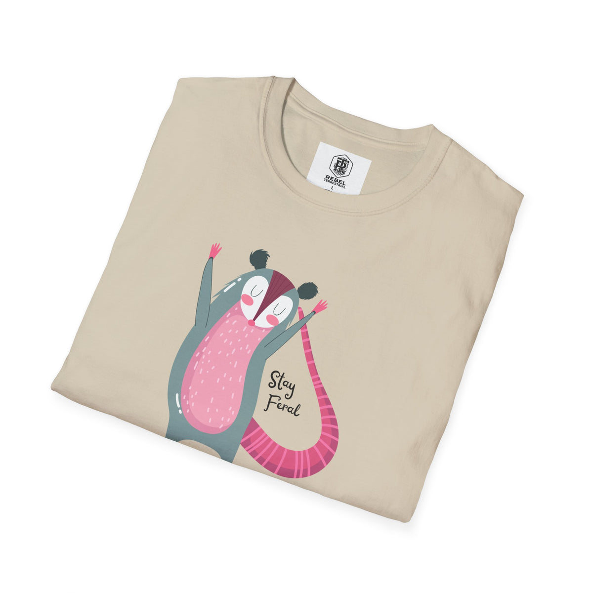 Stay Feral – Happy Possum T-Shirt