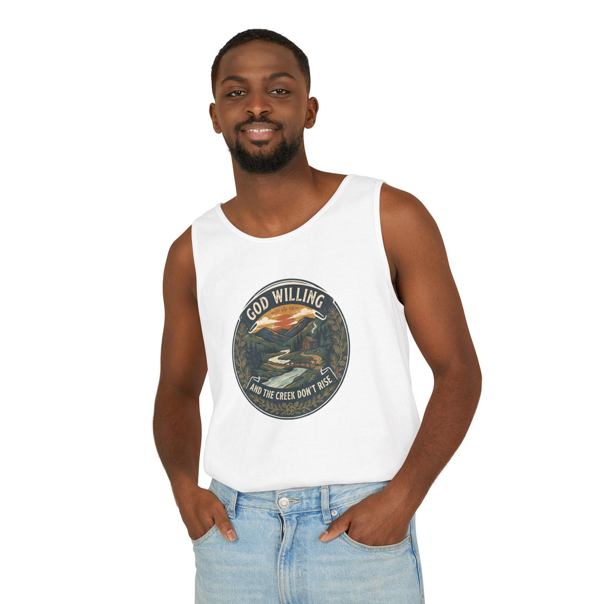 Creek Don't Rise Appalachian Motto Tank Top