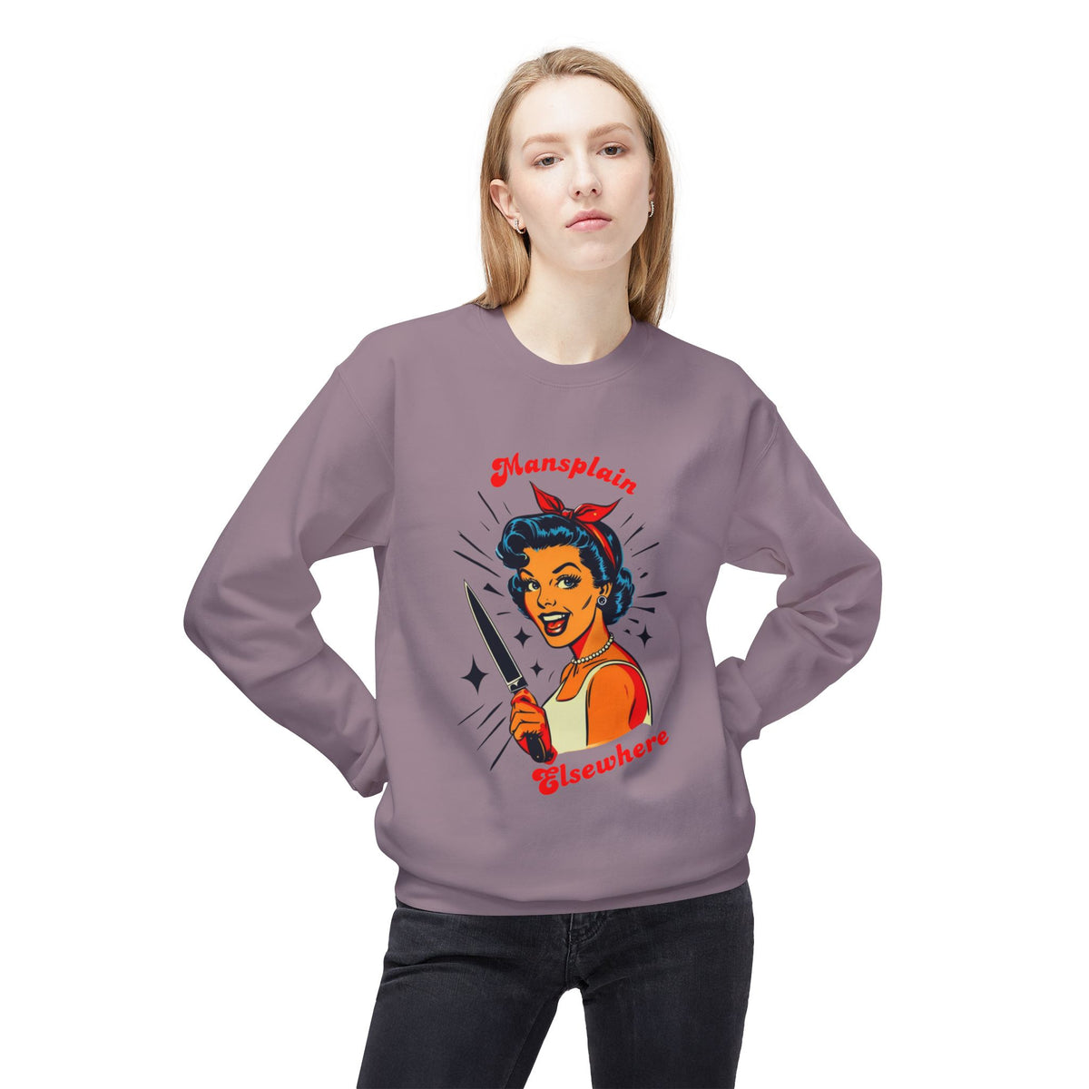 Mansplain Elsewhere Crewneck Sweatshirt