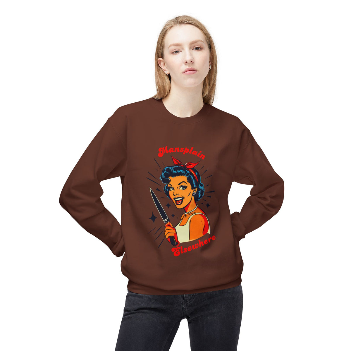 Mansplain Elsewhere Crewneck Sweatshirt
