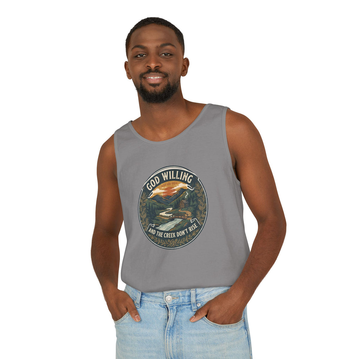 Creek Don't Rise Appalachian Motto Tank Top