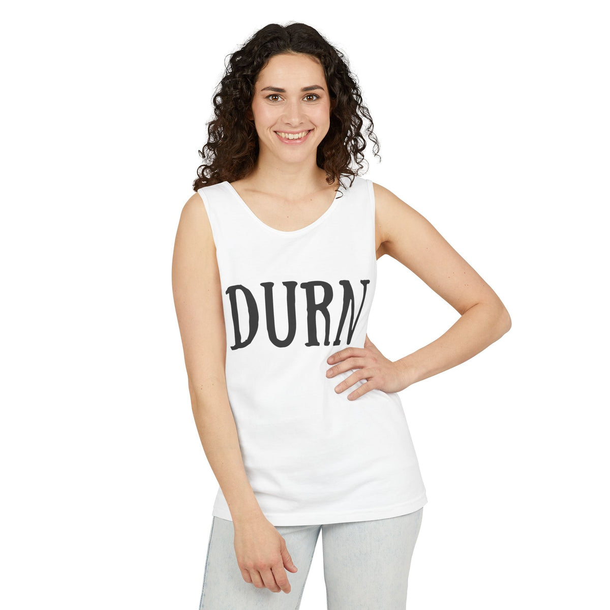 DURN Southern Slang Garment-Dyed Tank Top