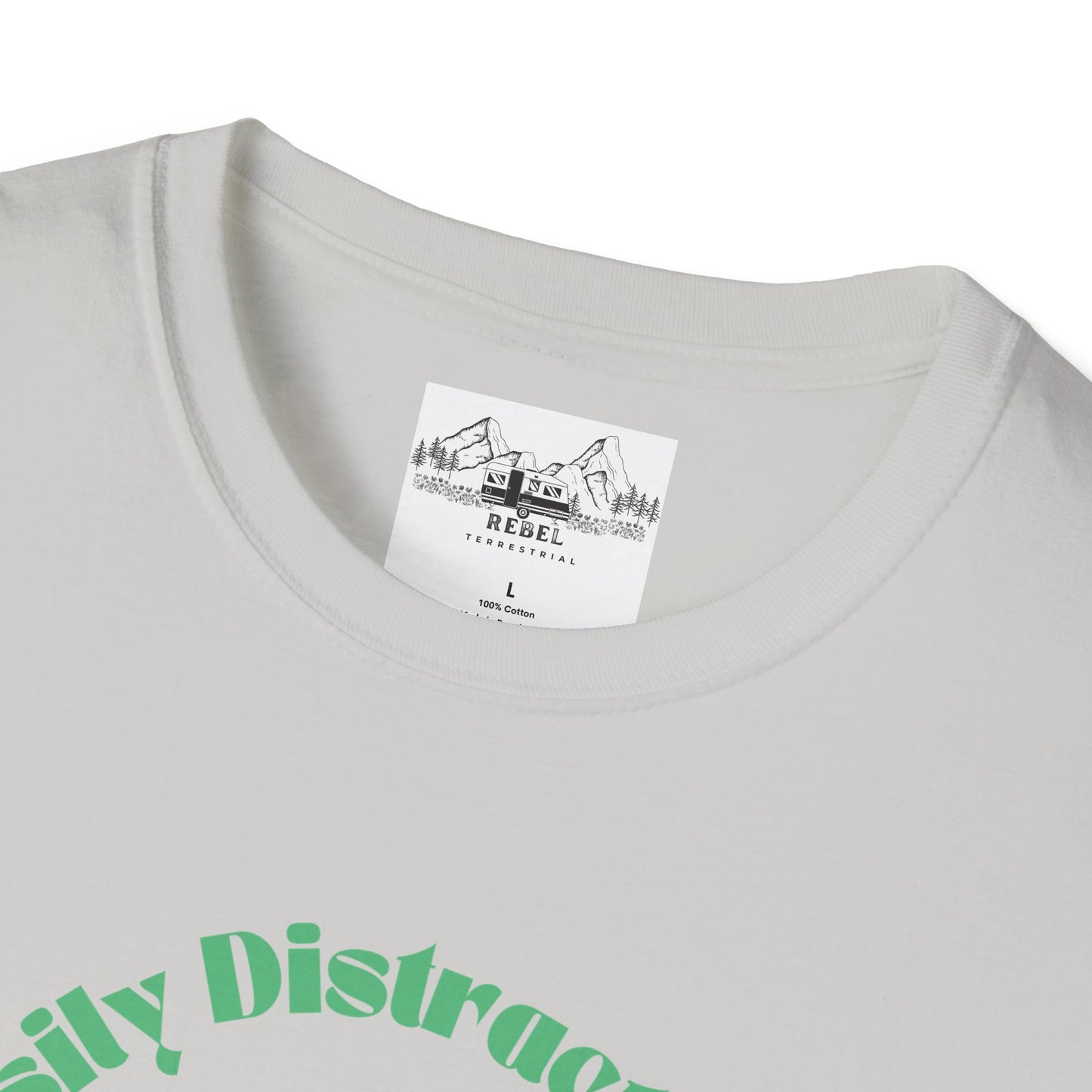 Easily Distracted by Mushrooms – Retro Mushroom Unisex T-Shirt