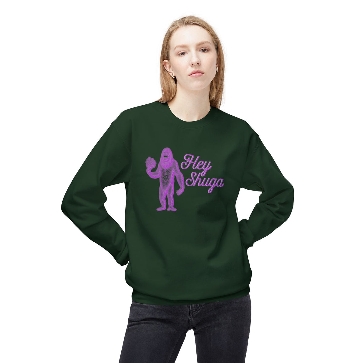 Hey Shuga Bigfoot Crewneck Sweatshirt