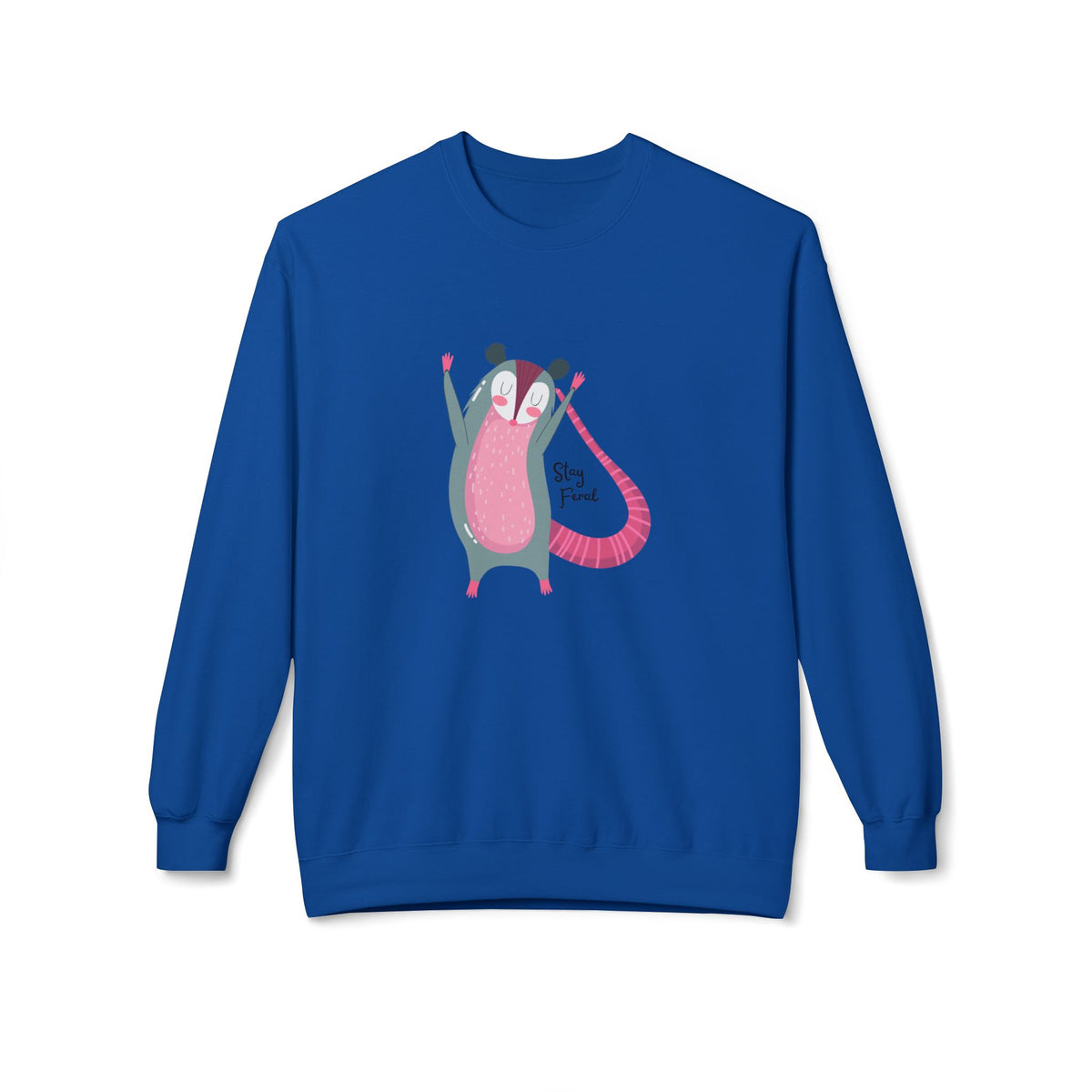 Stay Feral – Possum Crewneck Sweatshirt