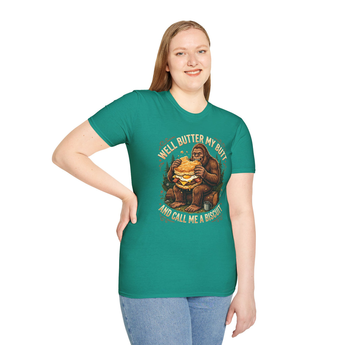 Well Butter My Butt and Call Me a Biscuit Bigfoot T-Shirt