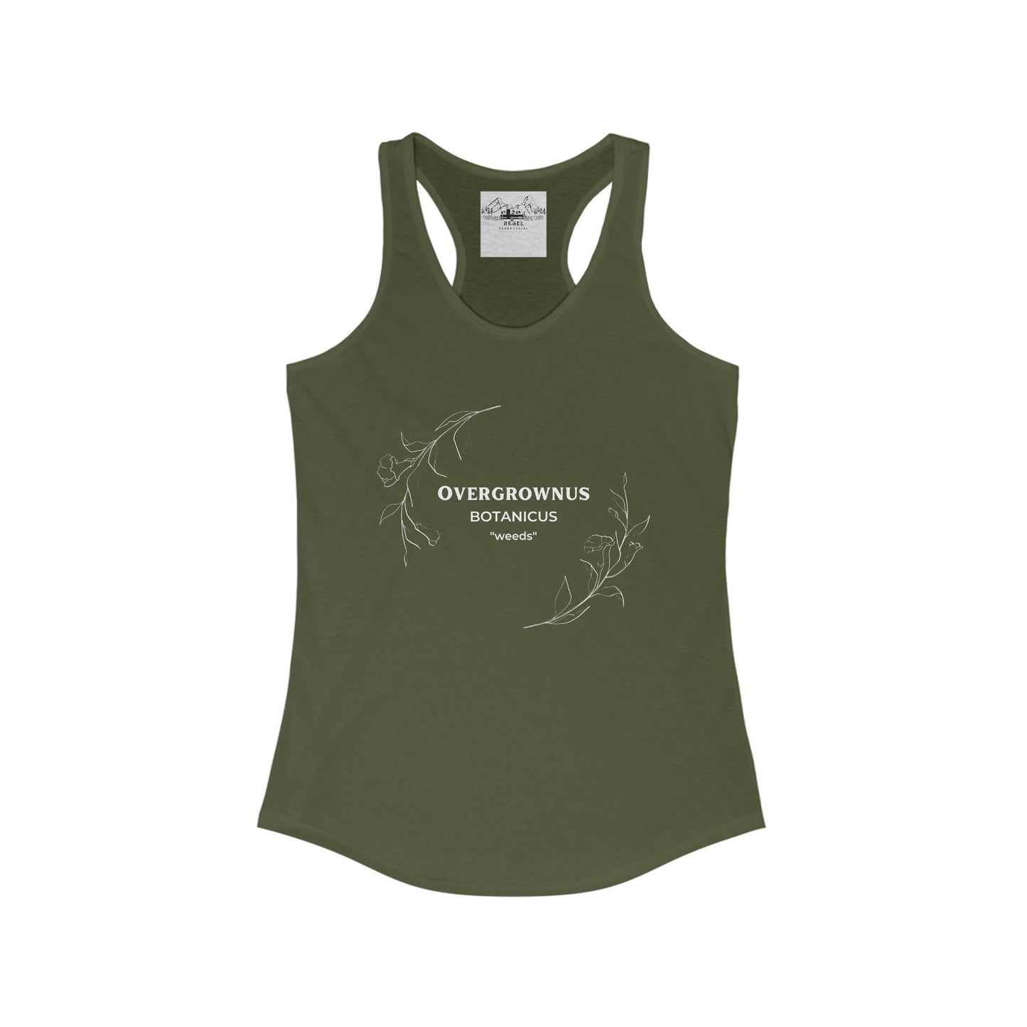 Overgrownus; Botanicus: Weeds – Women's Racerback Tank