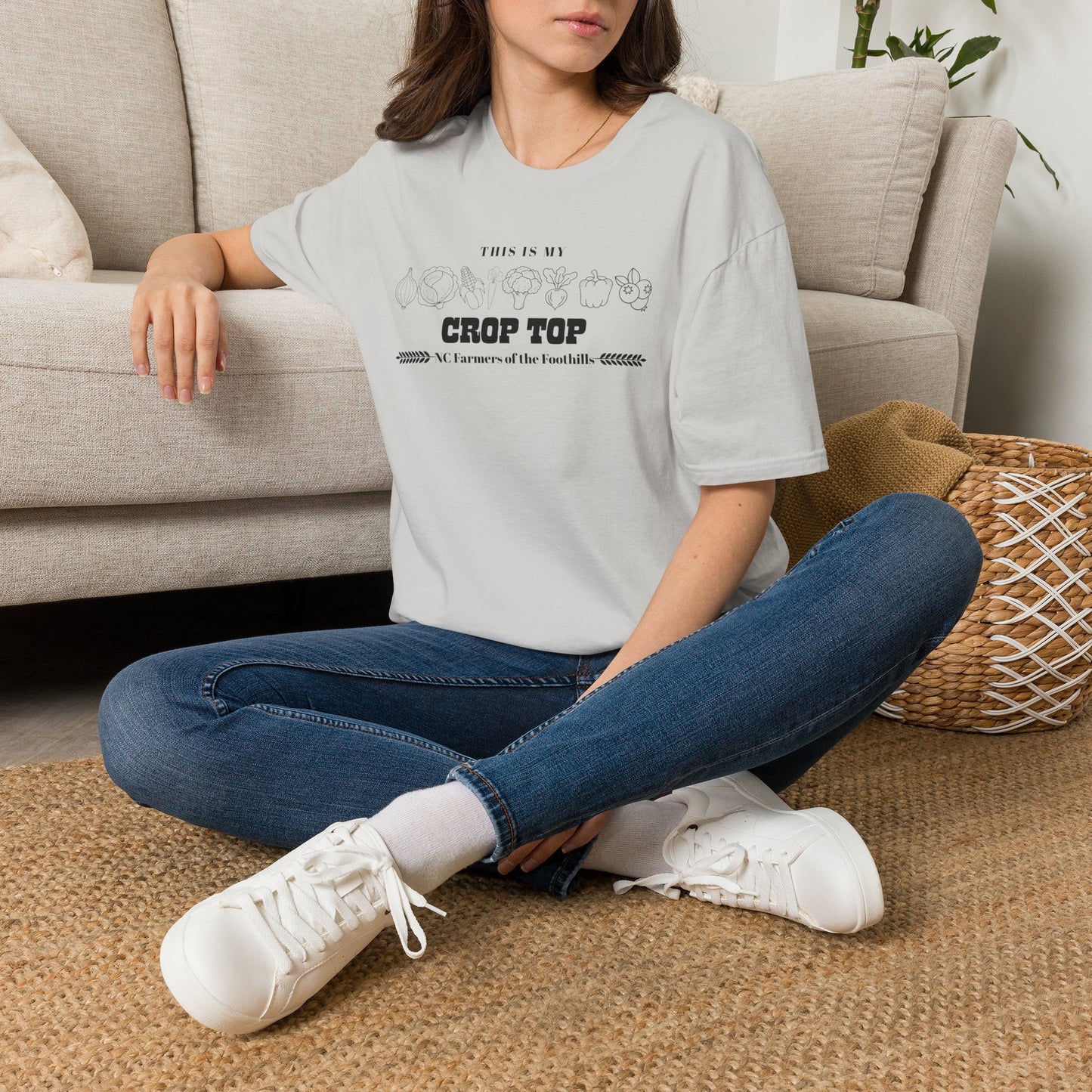 NC Farmers of the Foothills "This Is My Crop Top" Graphic T-Shirt