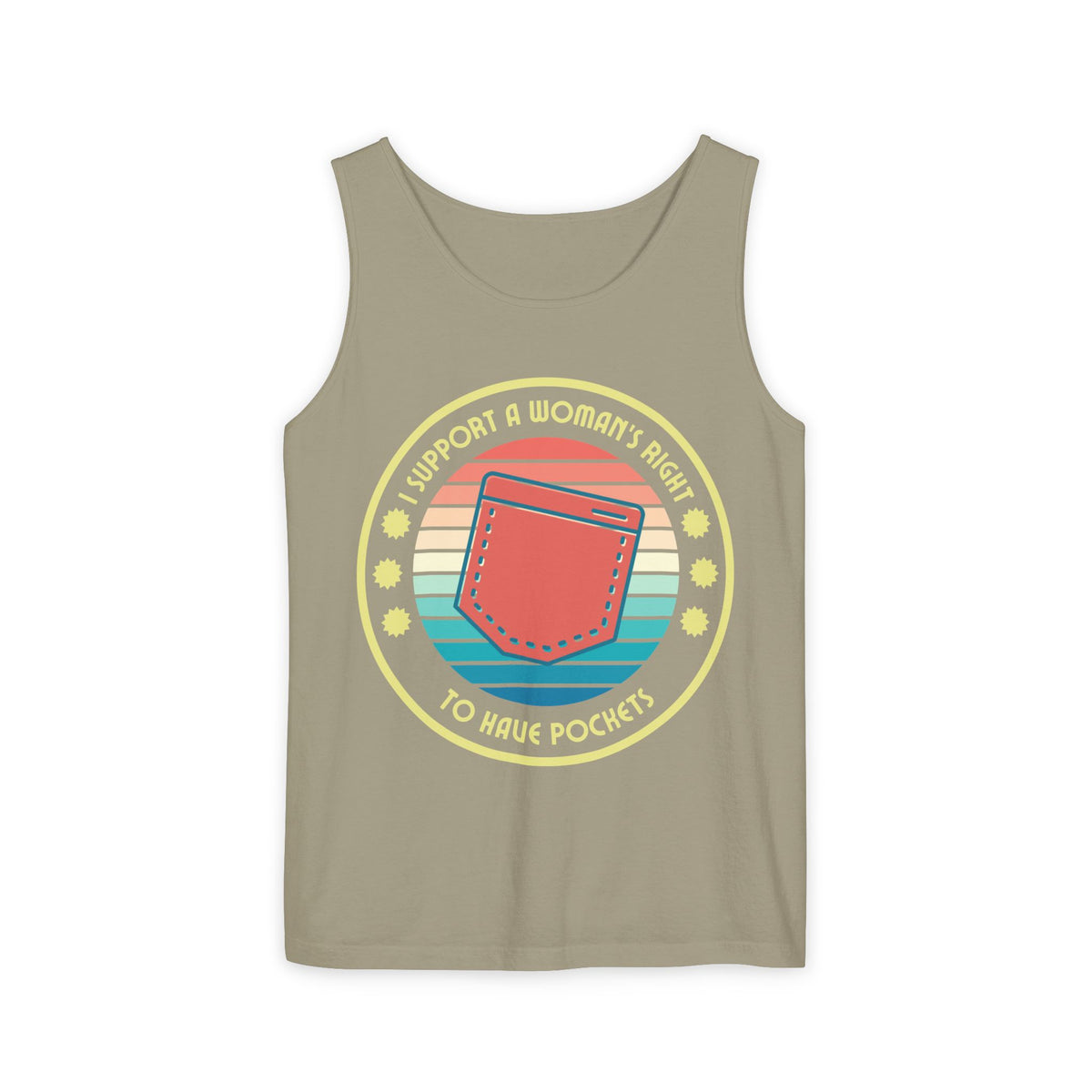 I Support a Woman’s Right to Have Pockets – Unisex Jersey Tank